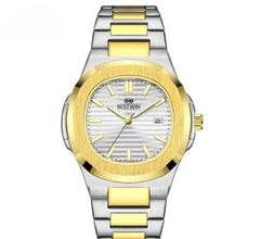 Bestwin Bw-137 Men’s Luxury Quartz Watch Stainless Steel Watch – Classic Analog Display, Stainless Steel Strap, Waterproof Design,