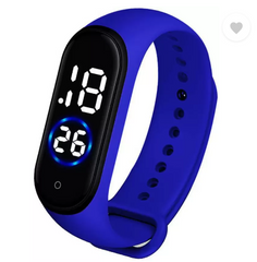 Digital Wrist Band Fashion Rubber Led Cell Operated Sports Unisex Watch Waterproof Men’s Watch Women