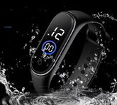 Digital Wrist Band Fashion Rubber Led Cell Operated Sports Unisex Watch Waterproof Men’s Watch Women