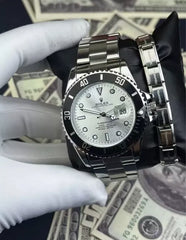 Rolex Men’s Formal Quartz Wrist Watch With Stainless Steel Strap ( With Random Box )