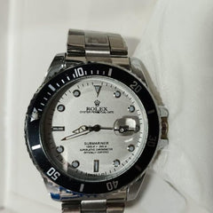 Rolex Men’s Formal Quartz Wrist Watch With Stainless Steel Strap ( With Random Box )