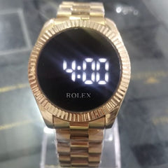 Rolex Style Digital Watches Fashion Stainless Steel Watch | Digital Watch (with Box)