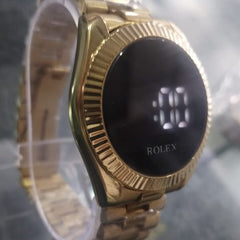 Rolex Style Digital Watches Fashion Stainless Steel Watch | Digital Watch (with Box)