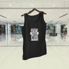 The Iron Never Lies Design Tank Top For Men Workout Tank Top Gym Shirts For Men | Sleeve-less Shirt