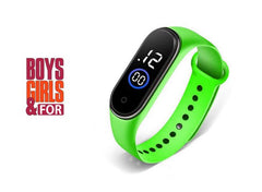Digital Wrist Band Fashion Rubber Led Cell Operated Sports Unisex Watch Waterproof Men’s Watch Women