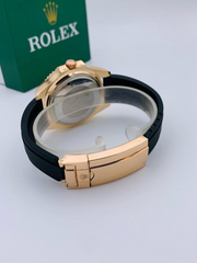 Rolex Stylish Watch For Men Adjustable Rubber Strap | Heavy Master Lock | Steel Buzzle Working – Without Box