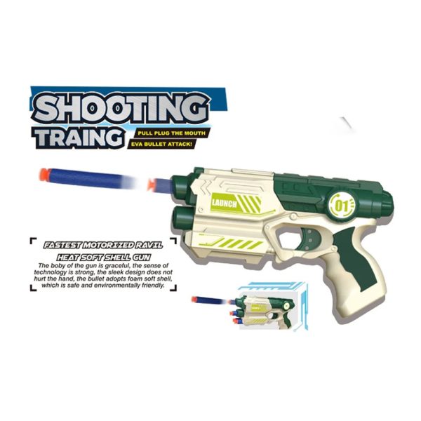 Plastic Soft Bullet Gun Toy | Best Quality Toy For Kids –  soft Bullet Shooting Gun – Random Color