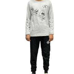 Soft And Comfortable Fabric T Shirt & Trouser For Men Printed Tracksuit Top Quality | ( Ok ) Printed Trouser & Printed Shirt